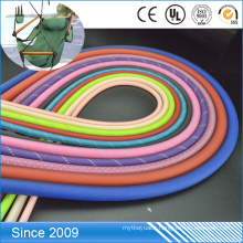 Custom design transparent pvc coated colorful polyester rope for dog leash rope